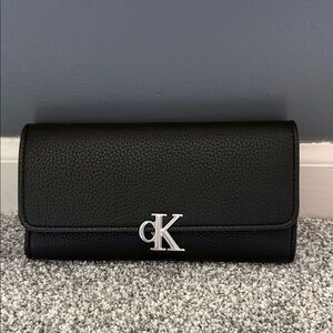 Calvin Klein Black Pebbled Wallet